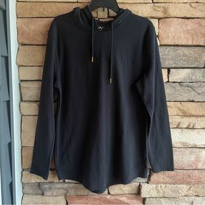 Nova black hooded drawstring sweatshirt Large